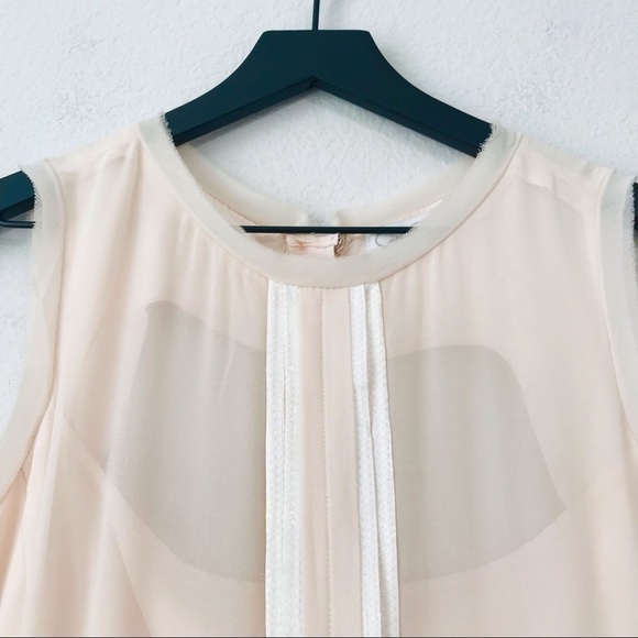 New! Jessica Simpson Fit & Flare Chiffon Tulle Blush Pink Party Cocktail Dress - Picture 8 of 12